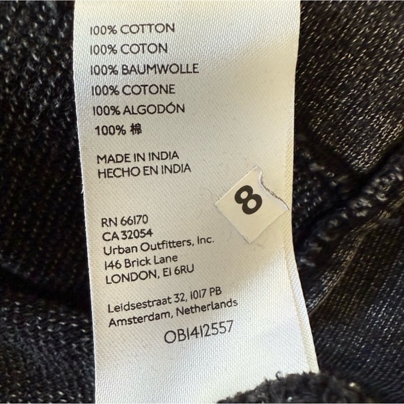 Pilcro Split Hem Charcoal Pullover Sweater Small - Picture 5 of 6